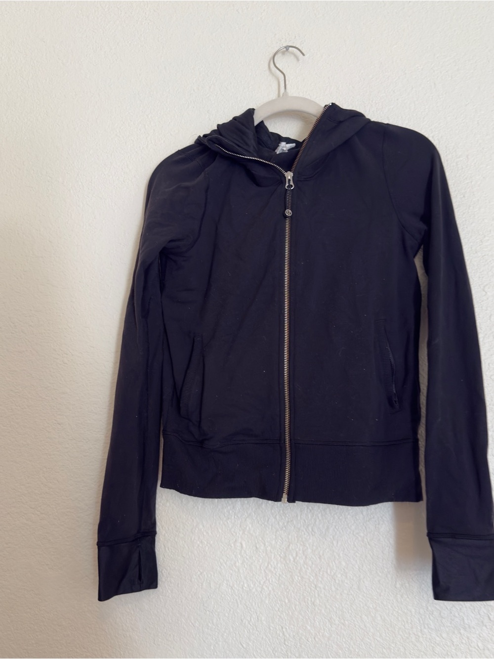 Lululemon Women's Namaskar 6 Black Zipup Hooded Jacket - Picture 2 of 8
